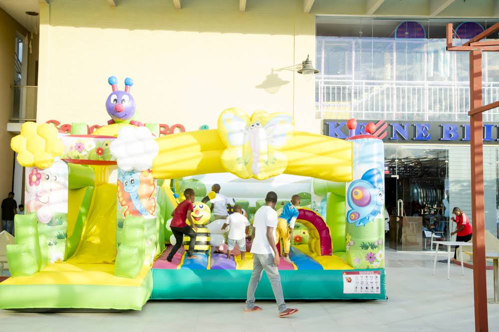 Kids on the bouncy castle