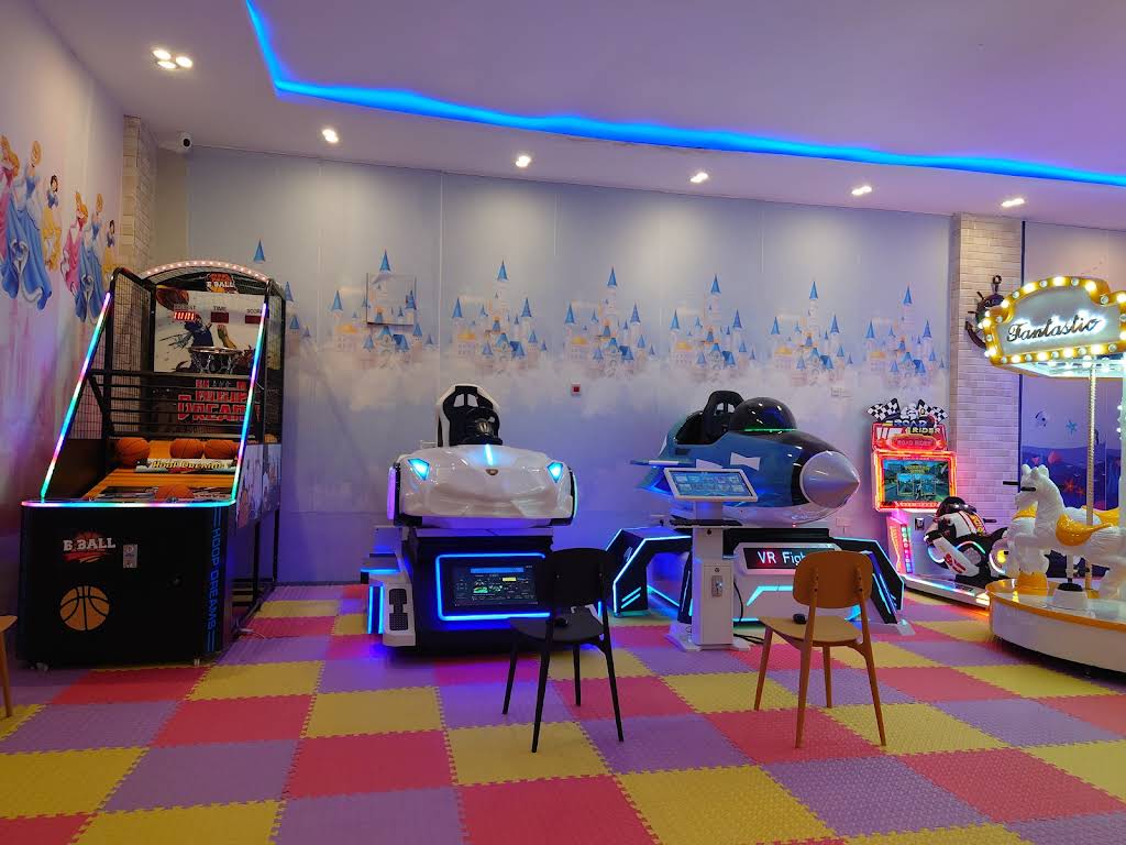 Inside the ChezaHouse play arcade